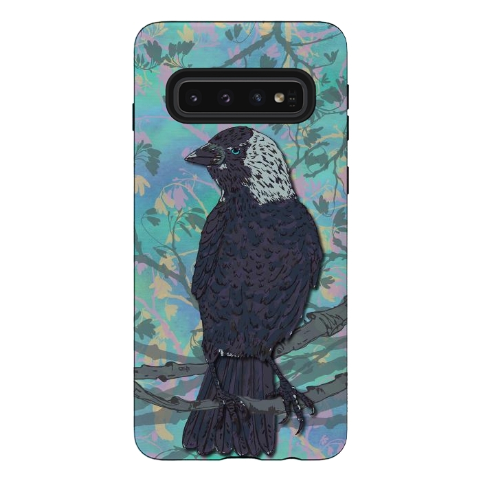 Galaxy S10 StrongFit Forever Jackdaw by Lotti Brown
