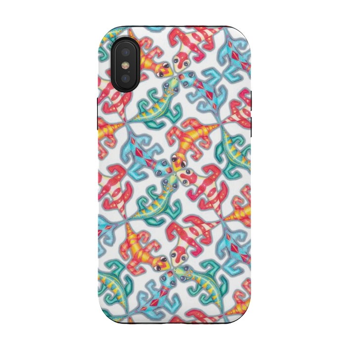 iPhone Xs / X StrongFit Tickly Tessellation by gingerlique