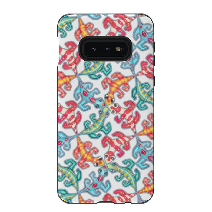 Galaxy S10e StrongFit Tickly Tessellation by gingerlique