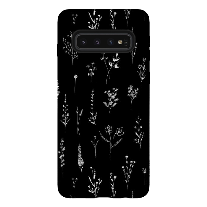 Galaxy S10 StrongFit Wildflowers Pattern by Anis Illustration