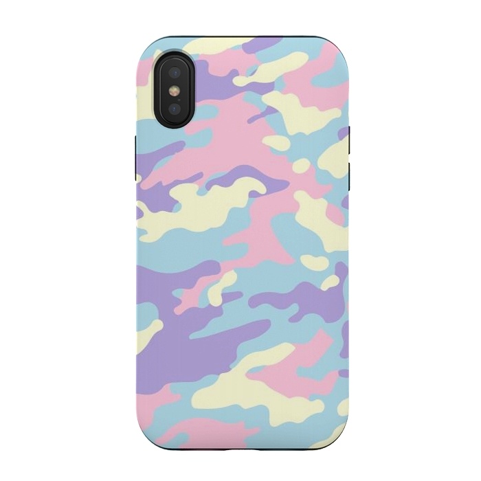 iPhone Xs / X StrongFit Camouflage by Mitxel Gonzalez