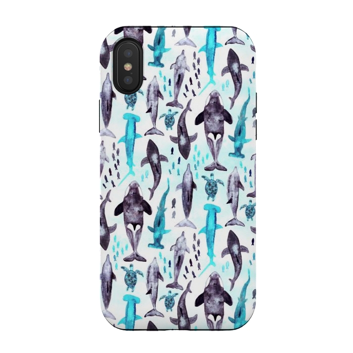 iPhone Xs / X StrongFit Ocean Animals  by Tigatiga