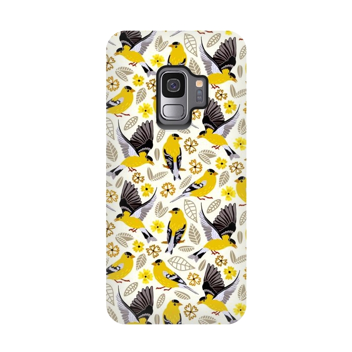 Galaxy S9 StrongFit Goldfinches  by Tigatiga