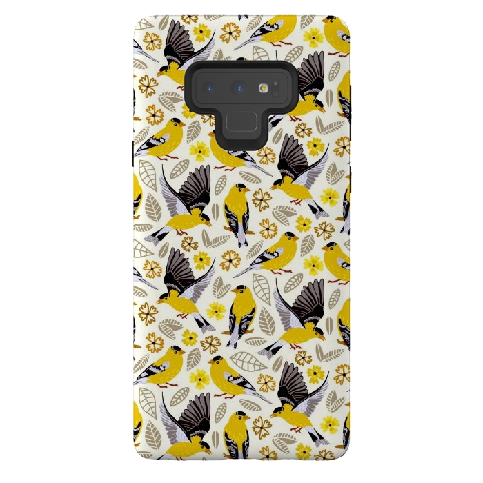 Galaxy Note 9 StrongFit Goldfinches  by Tigatiga