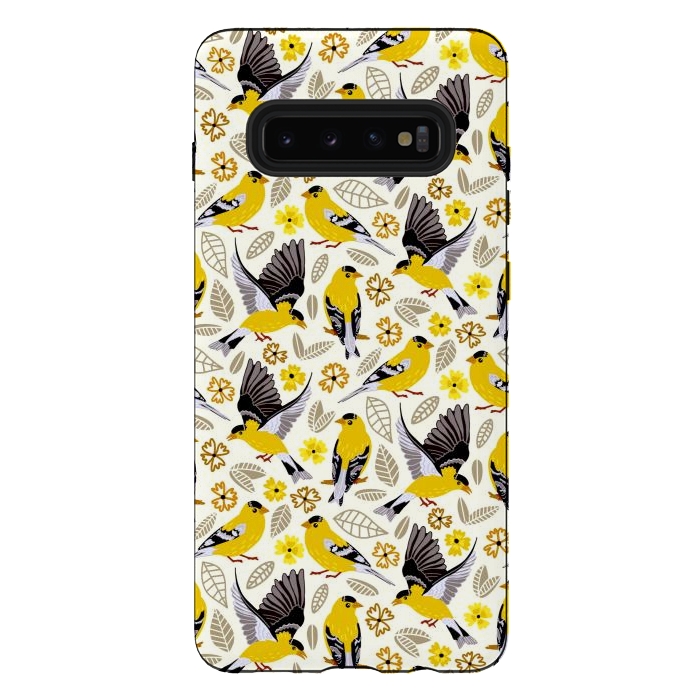 Galaxy S10 plus StrongFit Goldfinches  by Tigatiga