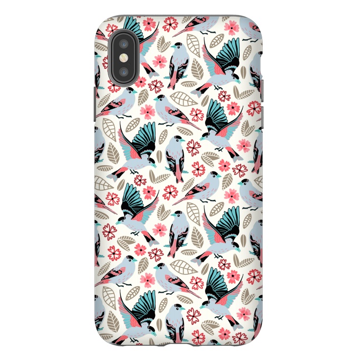 iPhone Xs Max StrongFit Fantasy Finches  by Tigatiga
