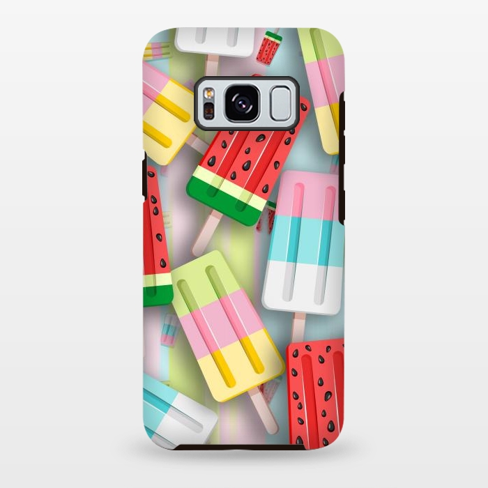 Galaxy S8 plus StrongFit Popscicles Summer Pastel Colors by BluedarkArt