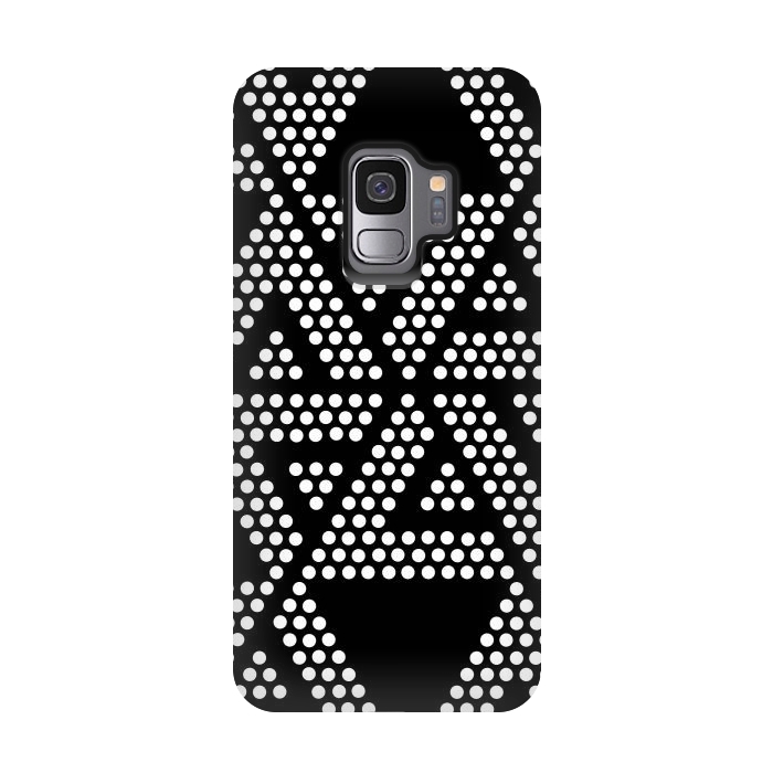 Galaxy S9 StrongFit polka dots triangles by TMSarts
