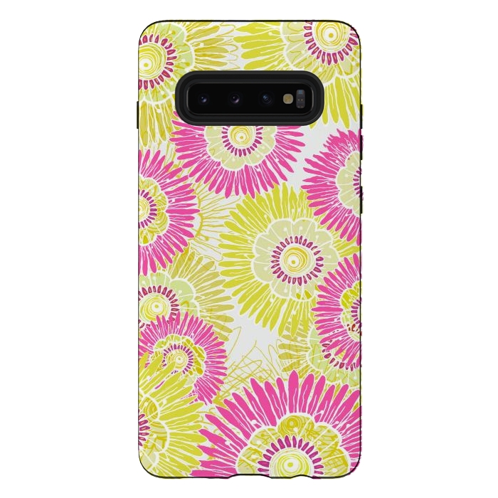 Galaxy S10 plus StrongFit Flower Power  by Rose Halsey