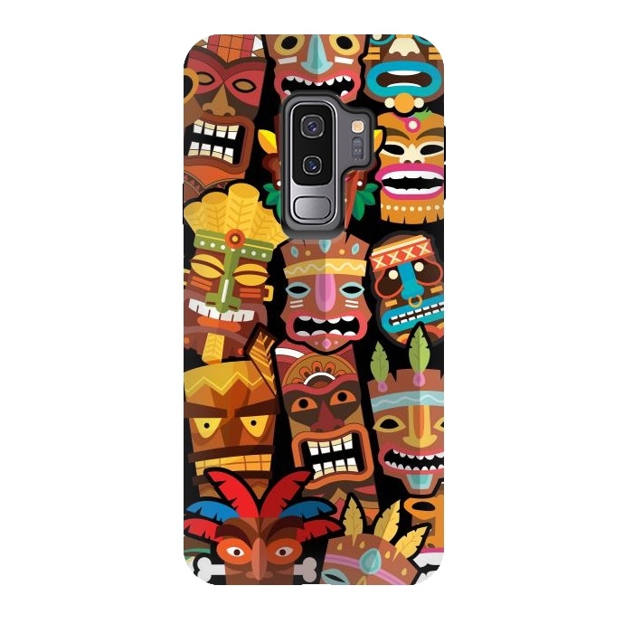 Galaxy S9 plus StrongFit Tiki Pattern by Bledi