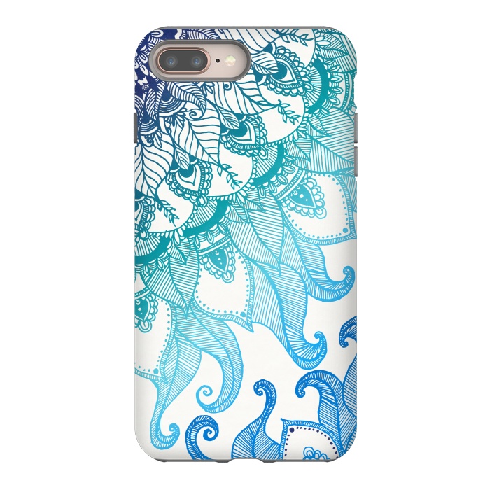 iPhone 7 plus StrongFit Mermaid Mandala by Rose Halsey