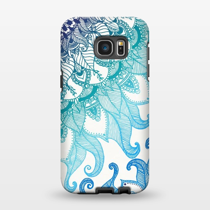Galaxy S7 EDGE StrongFit Mermaid Mandala by Rose Halsey