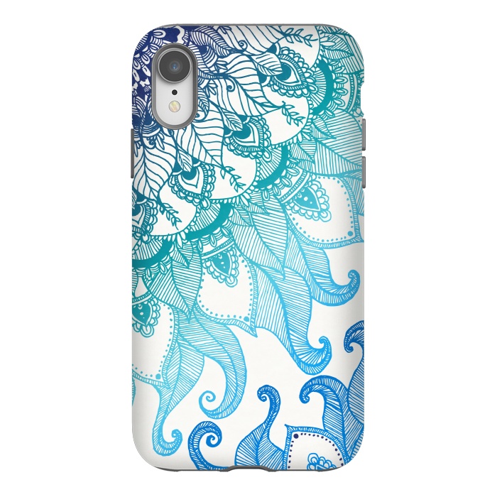 iPhone Xr StrongFit Mermaid Mandala by Rose Halsey