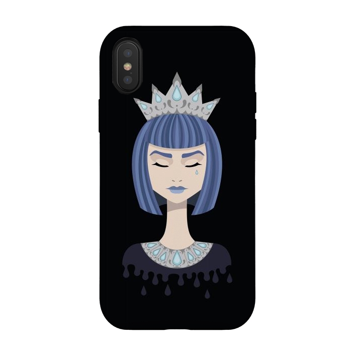 iPhone Xs / X StrongFit Queen of sorrow by Laura Nagel