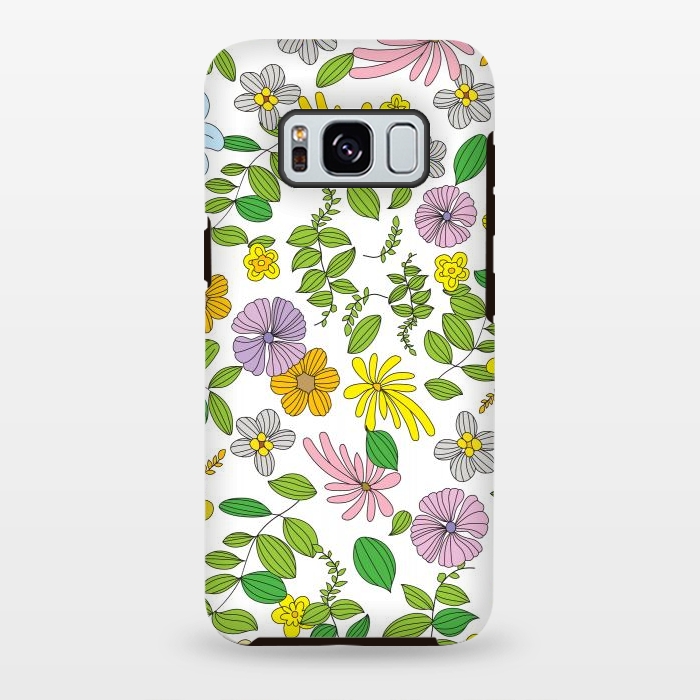 Galaxy S8 plus StrongFit Superb Flowers by Bledi