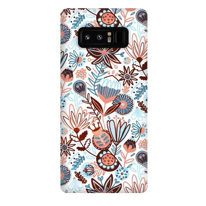 Galaxy Note 8 StrongFit Winter Floral  by Tigatiga