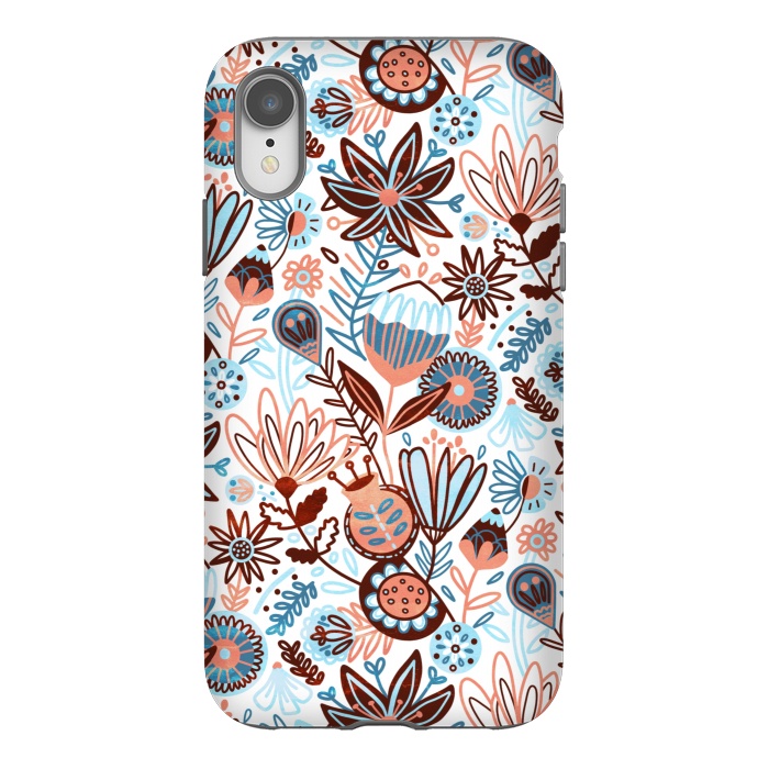 iPhone Xr StrongFit Winter Floral  by Tigatiga