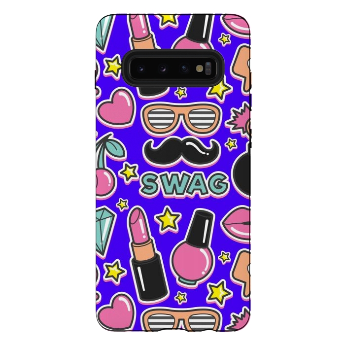 Galaxy S10 plus StrongFit Fashionable Pink Girls by ArtsCase
