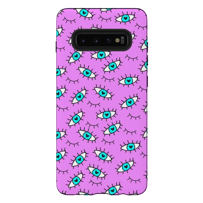 Galaxy S10 plus StrongFit Wink In Pink by ArtsCase