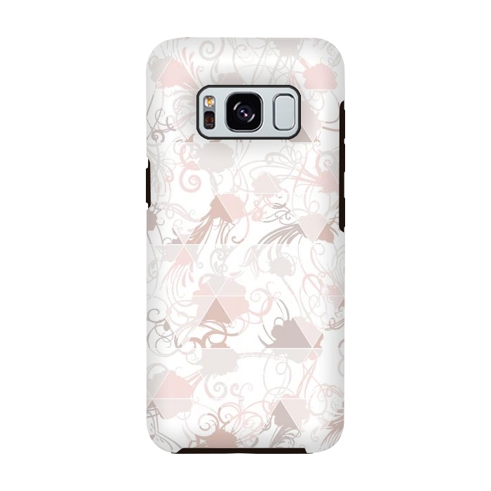 Galaxy S8 StrongFit Floral geometric by Jms