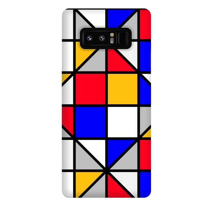 Galaxy Note 8 StrongFit colorful small squares by TMSarts