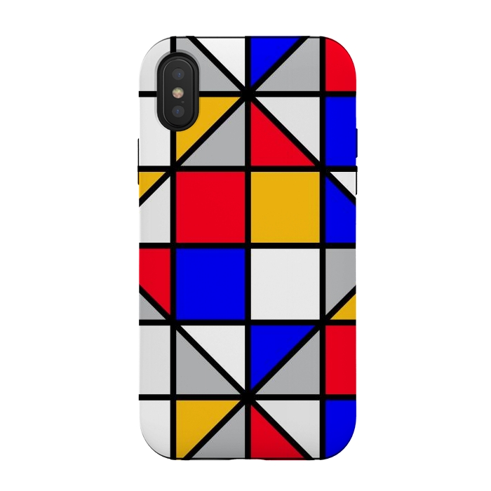 iPhone Xs / X StrongFit colorful small squares by TMSarts
