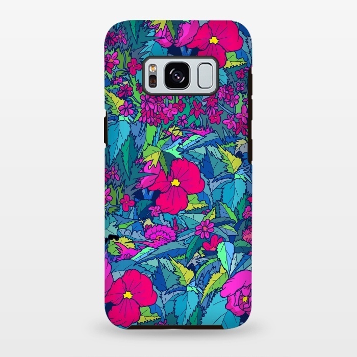Galaxy S8 plus StrongFit Summer flowers by Steve Wade (Swade)