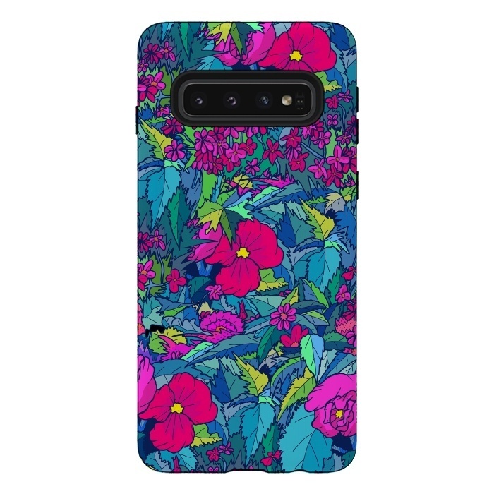 Galaxy S10 StrongFit Summer flowers by Steve Wade (Swade)