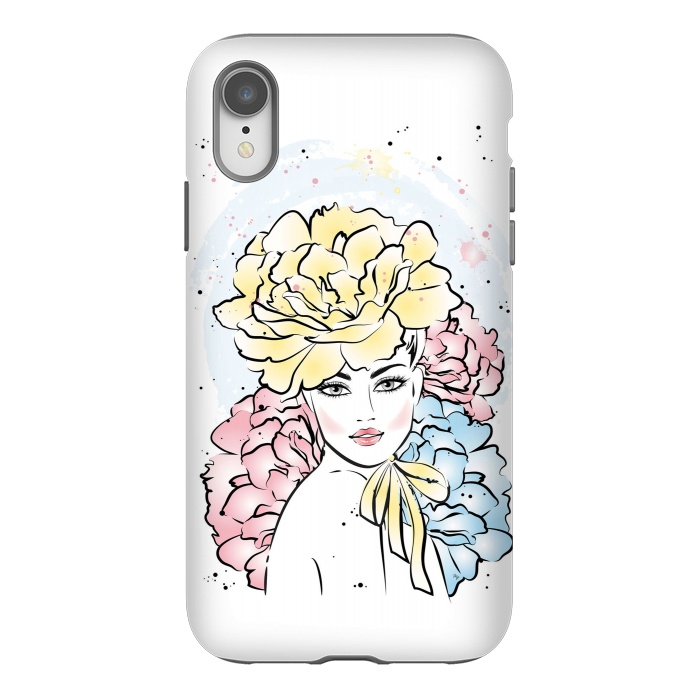 iPhone Xr StrongFit Romantic floral Lady by Martina