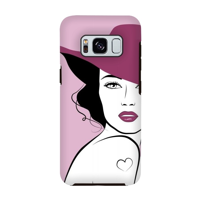 Galaxy S8 StrongFit Woman in a hat by Martina