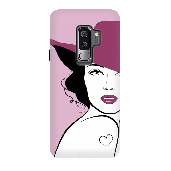 Galaxy S9 plus StrongFit Woman in a hat by Martina