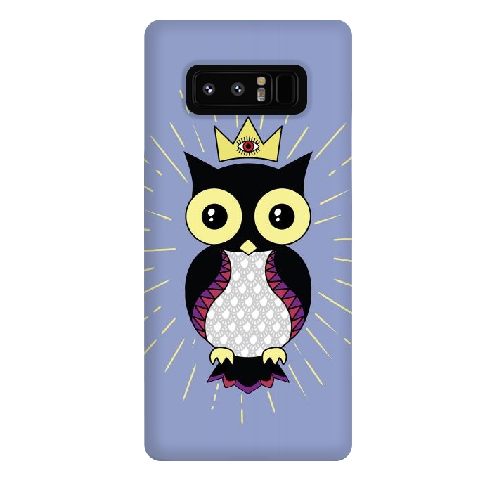 Galaxy Note 8 StrongFit All seeing owl by Laura Nagel