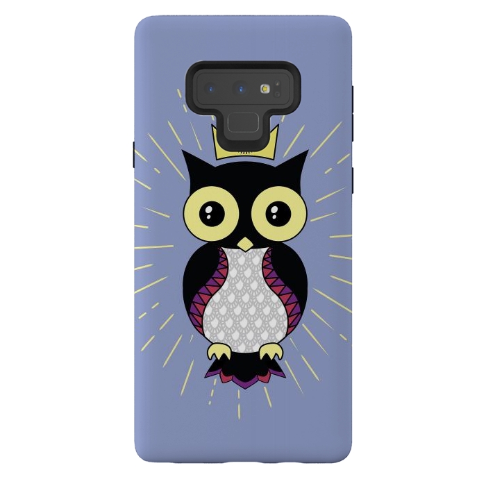 Galaxy Note 9 StrongFit All seeing owl by Laura Nagel