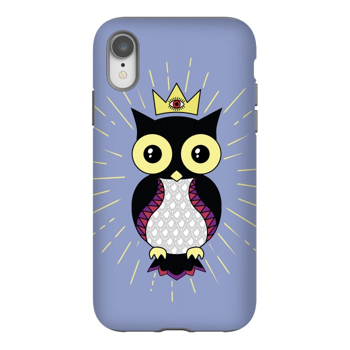 iPhone Xr StrongFit All seeing owl by Laura Nagel