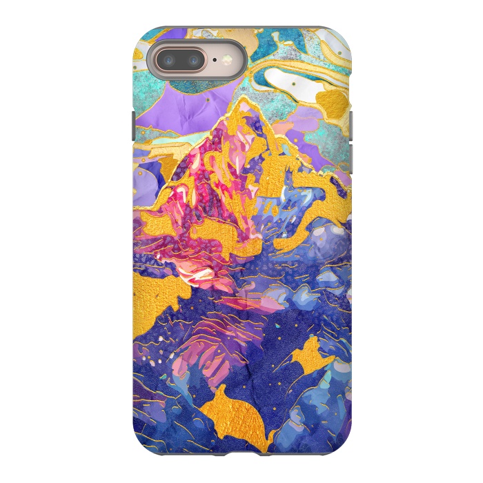 iPhone 7 plus StrongFit Dreamy Mountain - Illustration II by Art Design Works