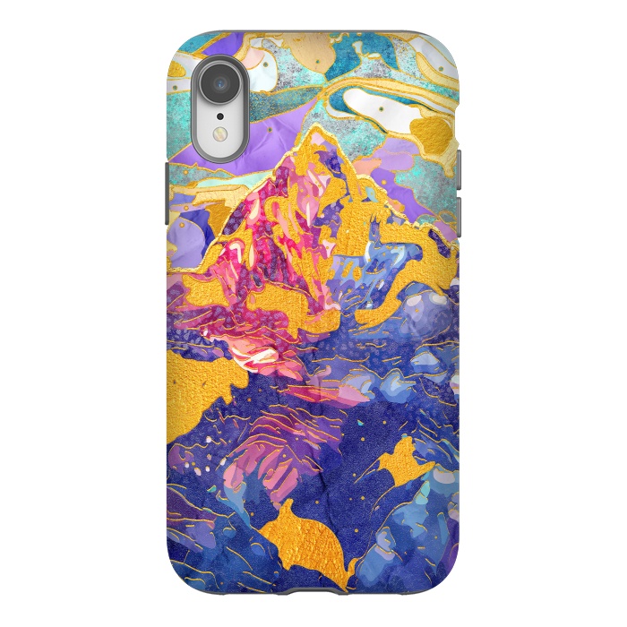 iPhone Xr StrongFit Dreamy Mountain - Illustration II by Art Design Works