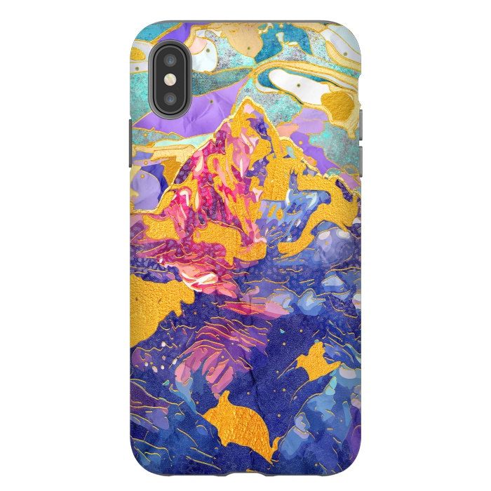 iPhone Xs Max StrongFit Dreamy Mountain - Illustration II by Art Design Works