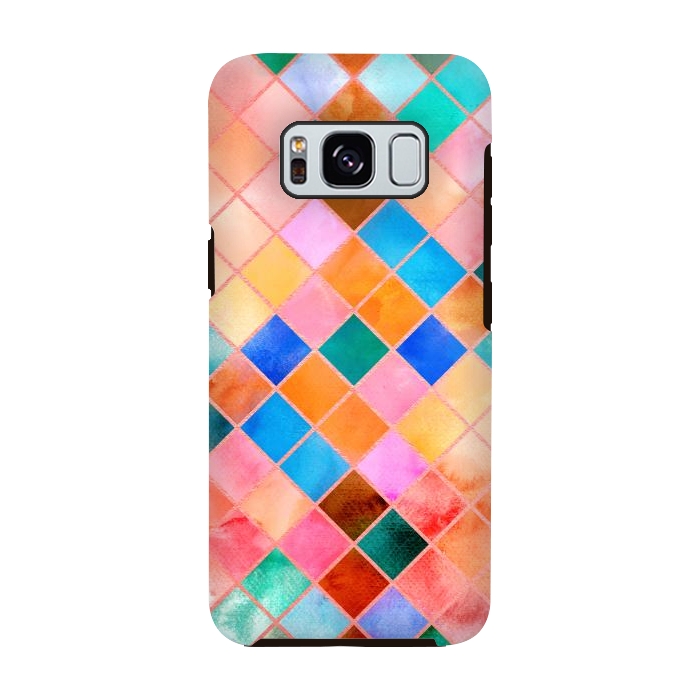 Galaxy S8 StrongFit Stylish Watercolor Pattern by Art Design Works