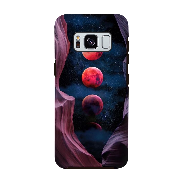 Galaxy S8 StrongFit Grand Canyon with Space & Bloody Moon - Collage V by Art Design Works