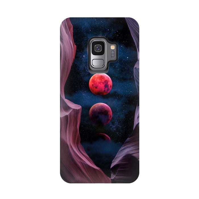 Galaxy S9 StrongFit Grand Canyon with Space & Bloody Moon - Collage V by Art Design Works