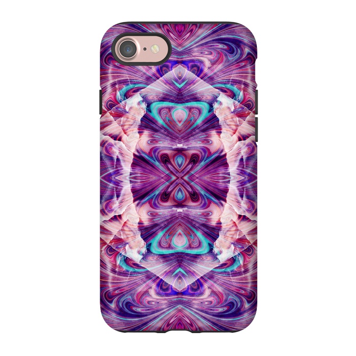 iPhone 7 StrongFit Psychedelic precious gemstone marble by Oana 