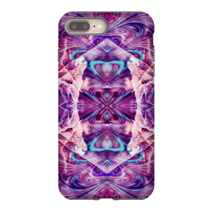iPhone 7 plus StrongFit Psychedelic precious gemstone marble by Oana 