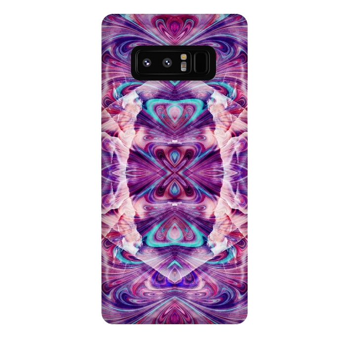 Galaxy Note 8 StrongFit Psychedelic precious gemstone marble by Oana 