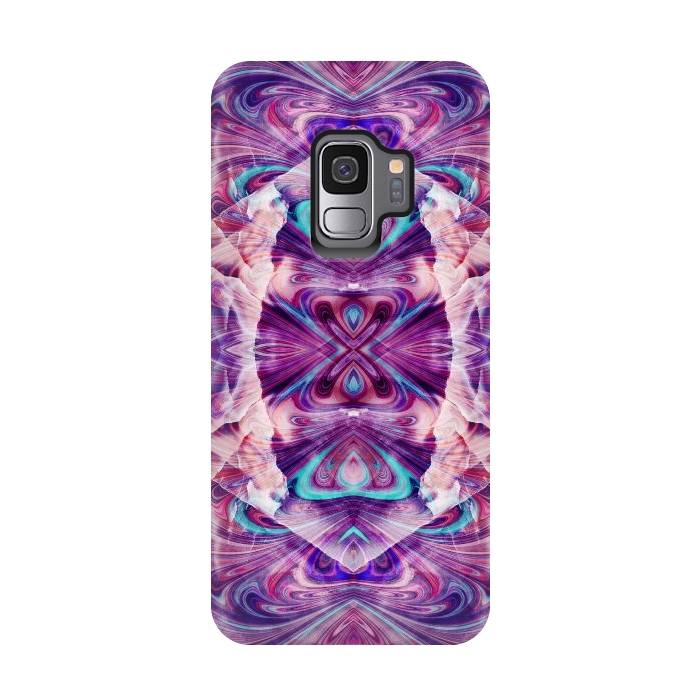 Galaxy S9 StrongFit Psychedelic precious gemstone marble by Oana 