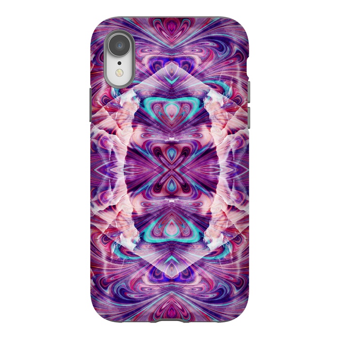 iPhone Xr StrongFit Psychedelic precious gemstone marble by Oana 