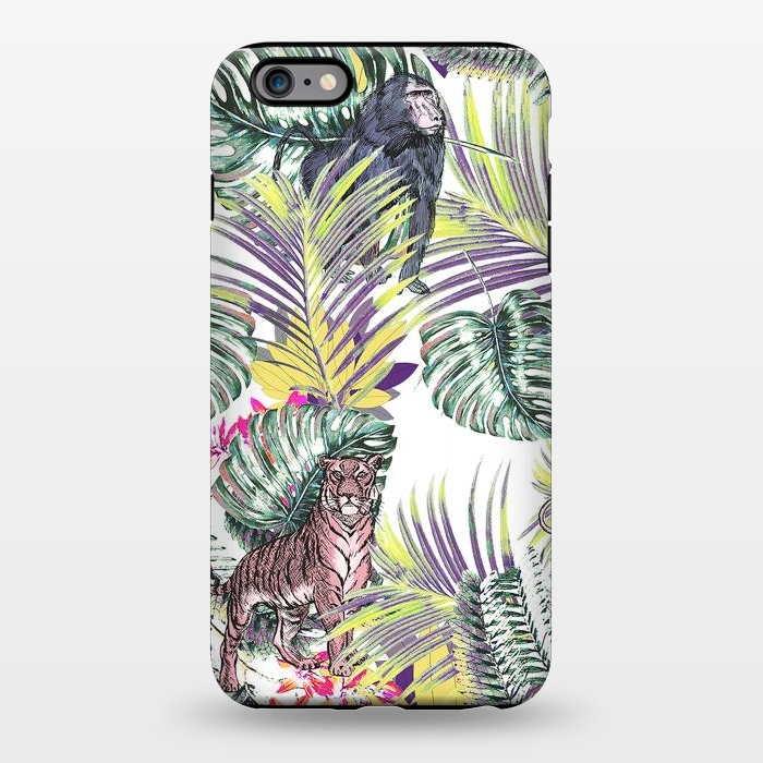 iPhone 6/6s plus StrongFit Jungle fever - wild animals and colorful leaves by Oana 