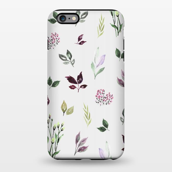 iPhone 6/6s plus StrongFit Watercolor Leaves  by Anis Illustration