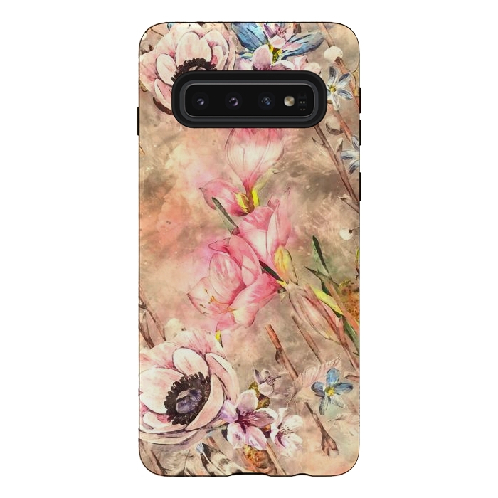 Galaxy S10 StrongFit Vintage Velvet  by Creativeaxle