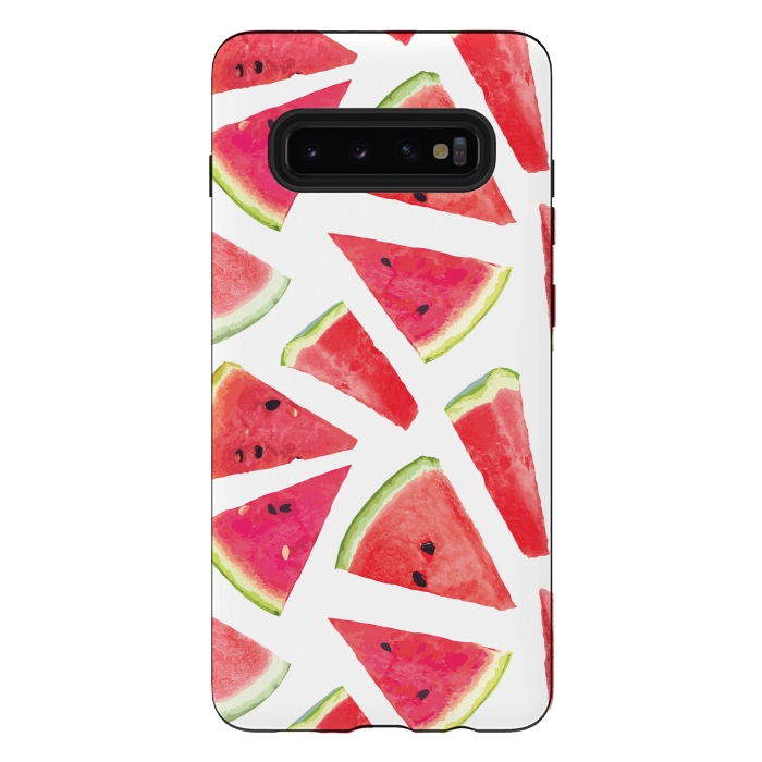 Galaxy S10 plus StrongFit Watermelon Pattern Creation 2 by Bledi