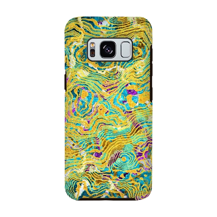 Galaxy S8 StrongFit Abstract Colorful Marble by Art Design Works